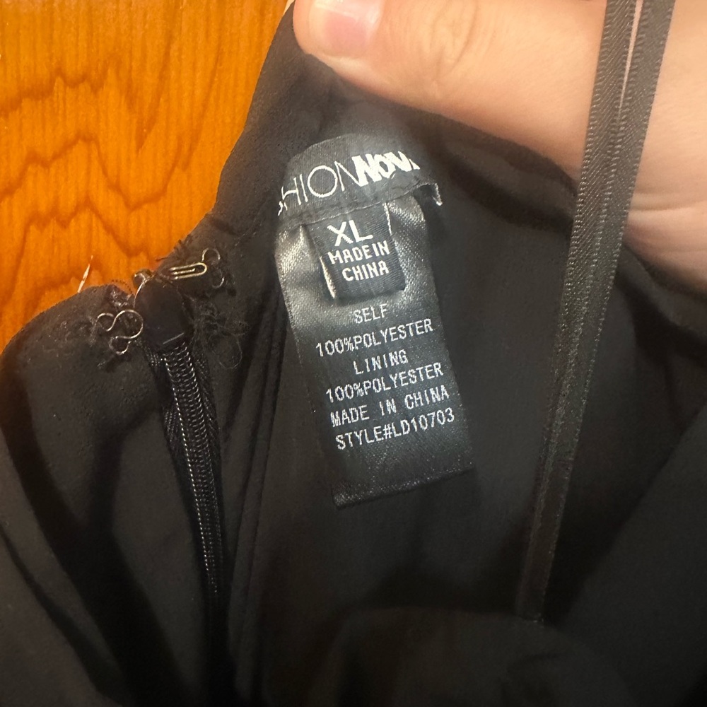 Fashion Nova Black Strapless Ruffle Dress - Picture 5 of 5